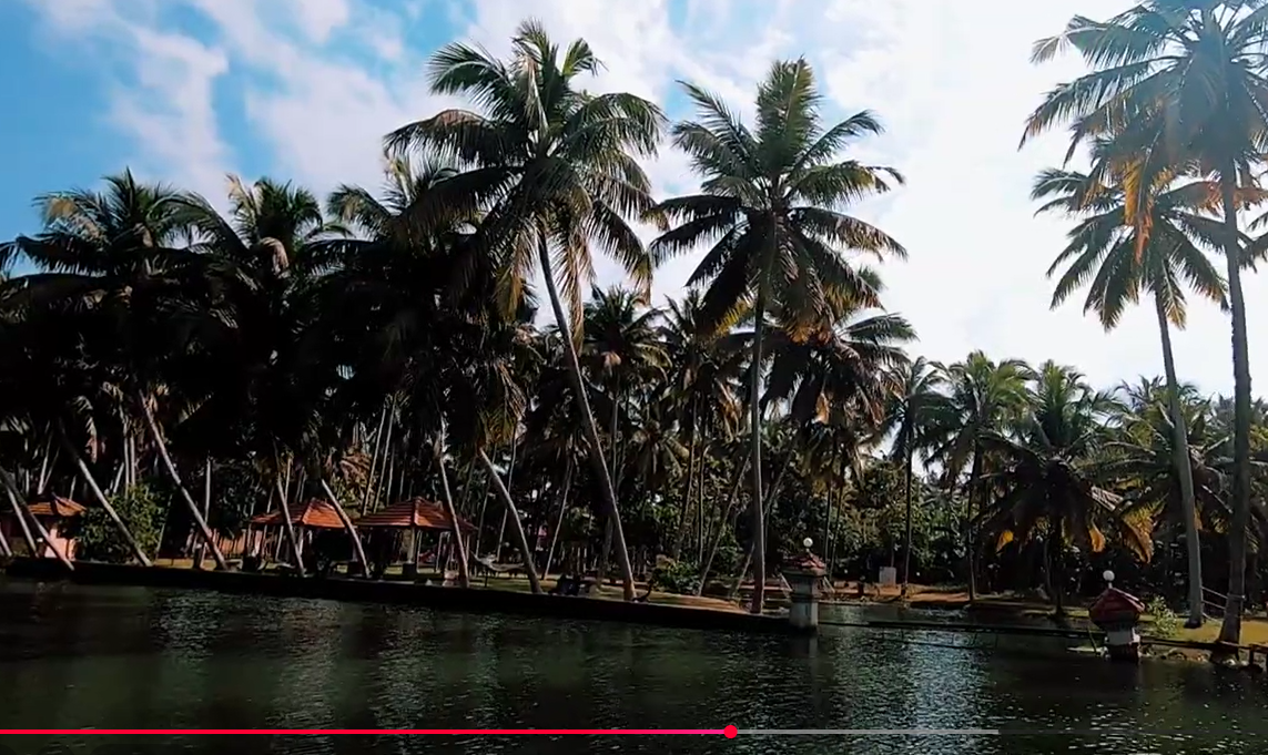 boating in poovar island streat view